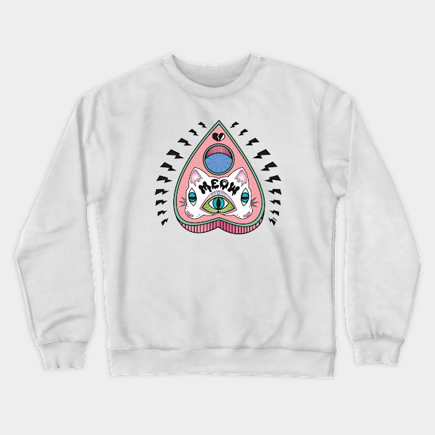 MEOW Crewneck Sweatshirt by Mess By Design 